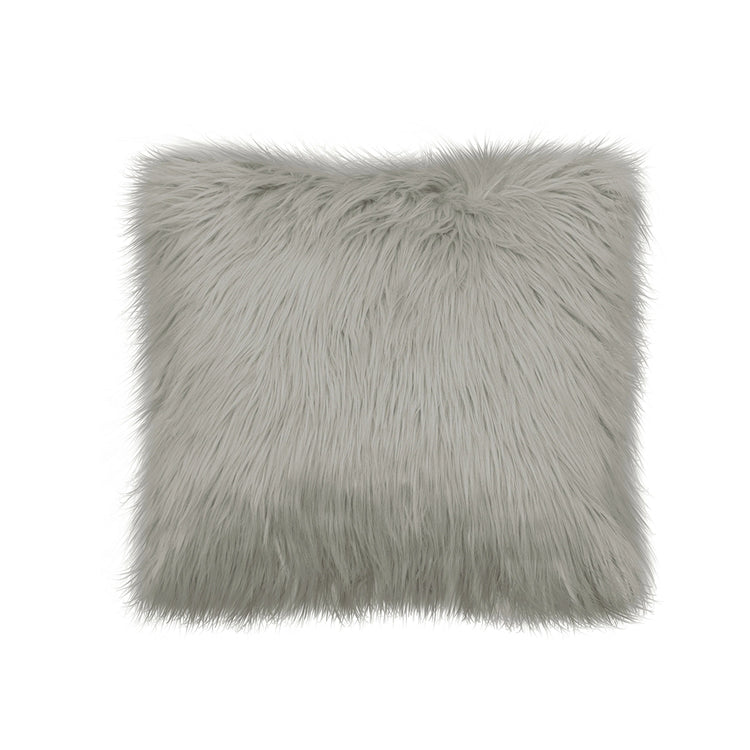 Fur Cushion-Gray