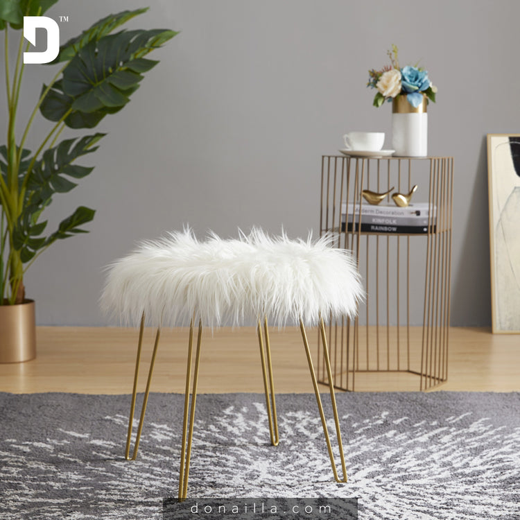 fluffy round chair