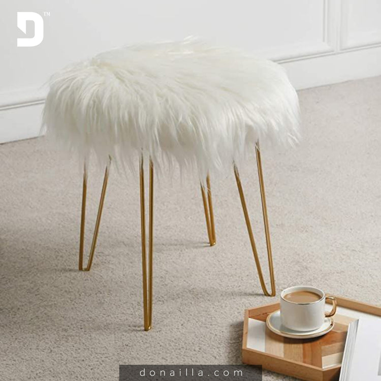 fluffy round chair