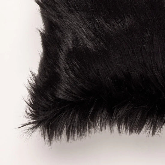 Fur Cushion-Black