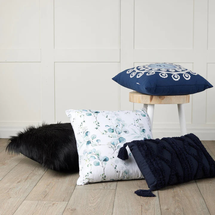 Fur Cushion-Black