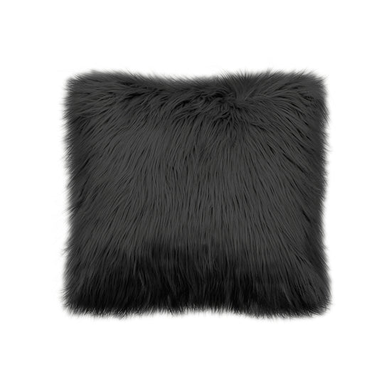 Fur Cushion-Black