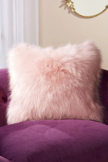 Fur Cushion-Pink