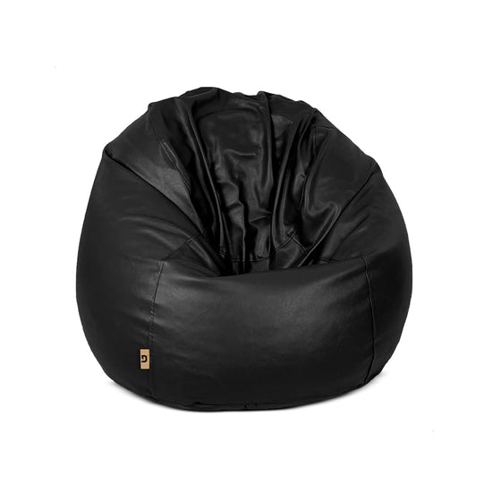 Bean Bag Leather-Black